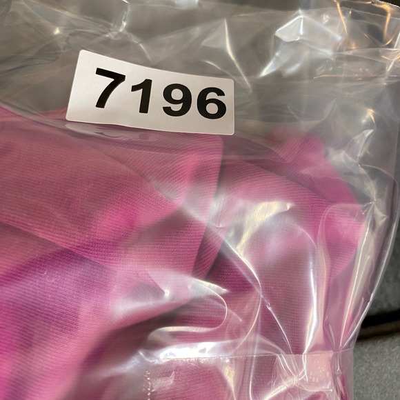 Nike Performance Tank Top Womens Large Pink Yellow Crew Neck Swoosh Logo - Picture 8 of 8